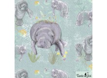 Bio Jersey Lillestoff - Manatee Seekuh